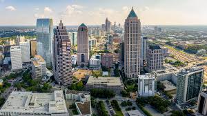 Atlanta, Georgia skyline aerial view